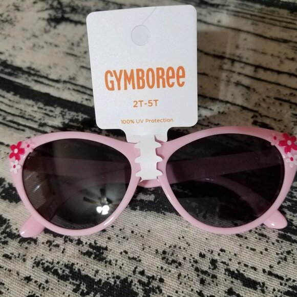 Gymboree Girls Whisper Pink Flower Sunglasses Splish-Splash SIZE 2t 3t 4t 5t NWT - Picture 1 of 4